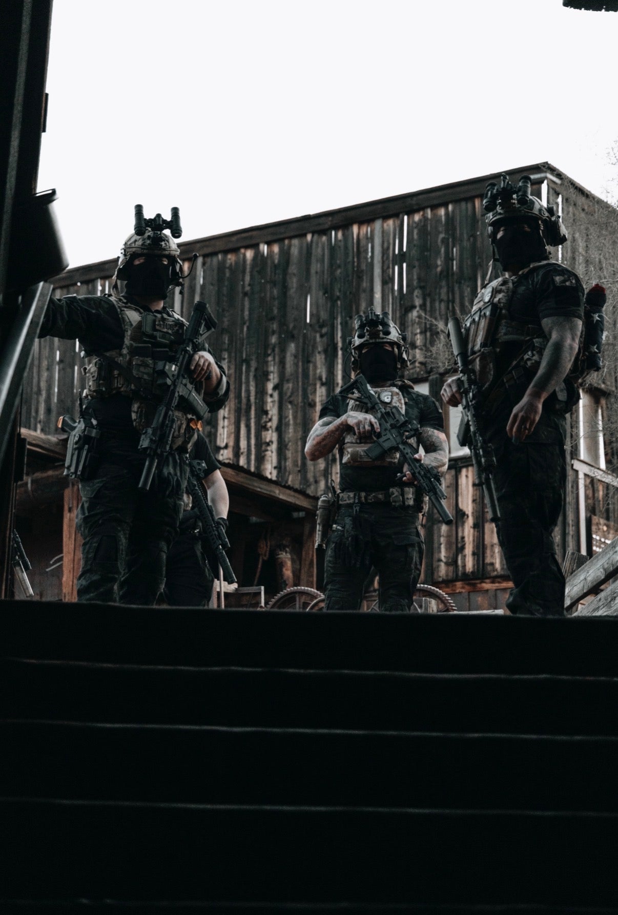 BLACK RAID BEANIE W/ 3M MULTICAM PATCH