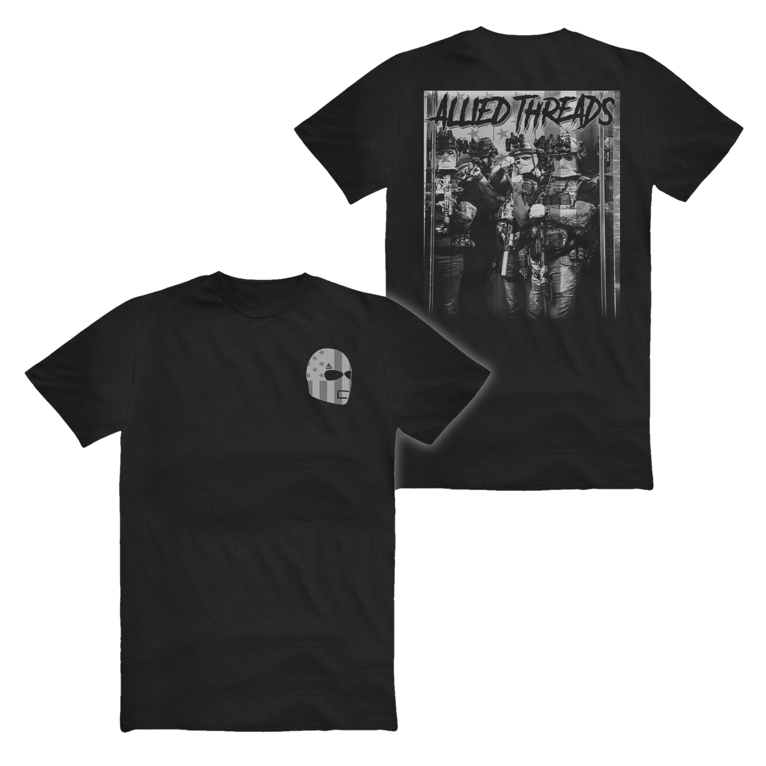 GREY ELEVATOR FLAG TEE