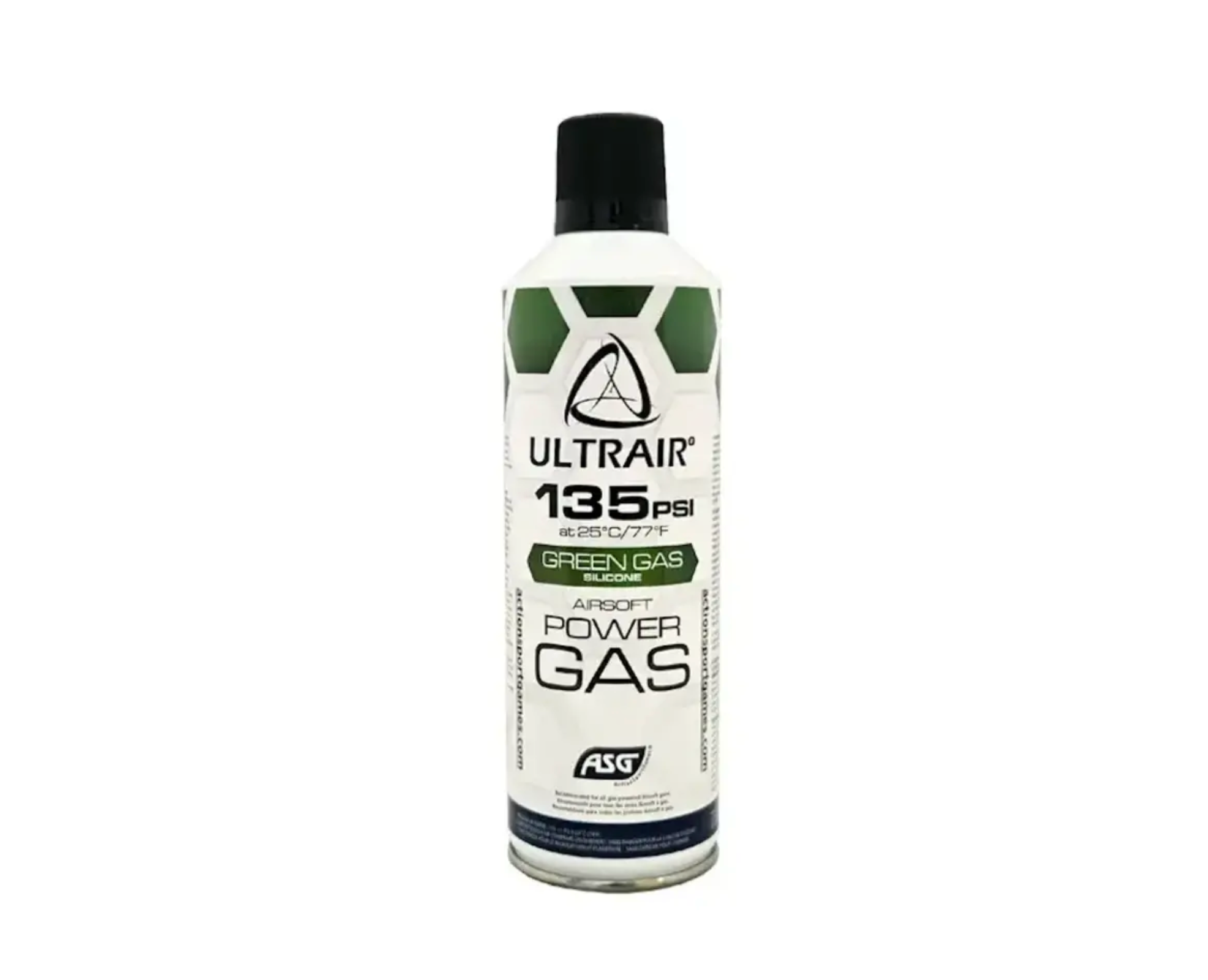 ASG Ultrair Power Gas, 8.5oz Green Gas with Silicone
